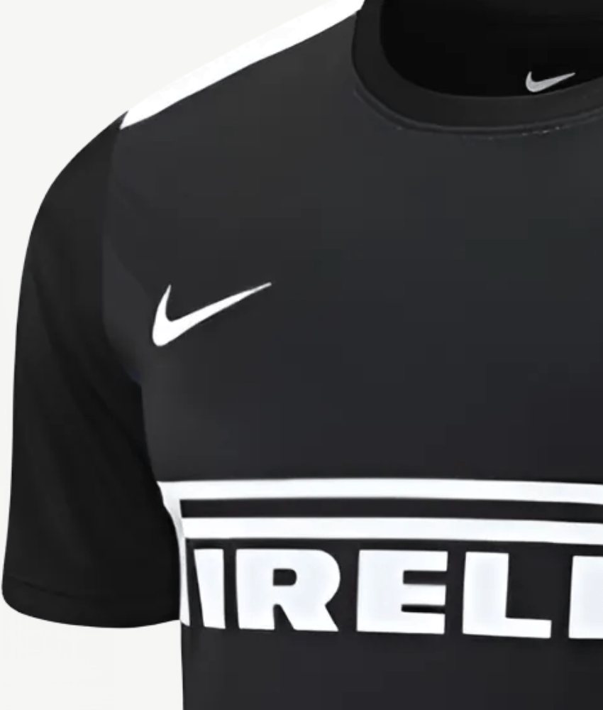 INTER MILAN 2025/26 BLACK 'OLD - SCHOOL' TRAINING SET-Shirt - False9Fits