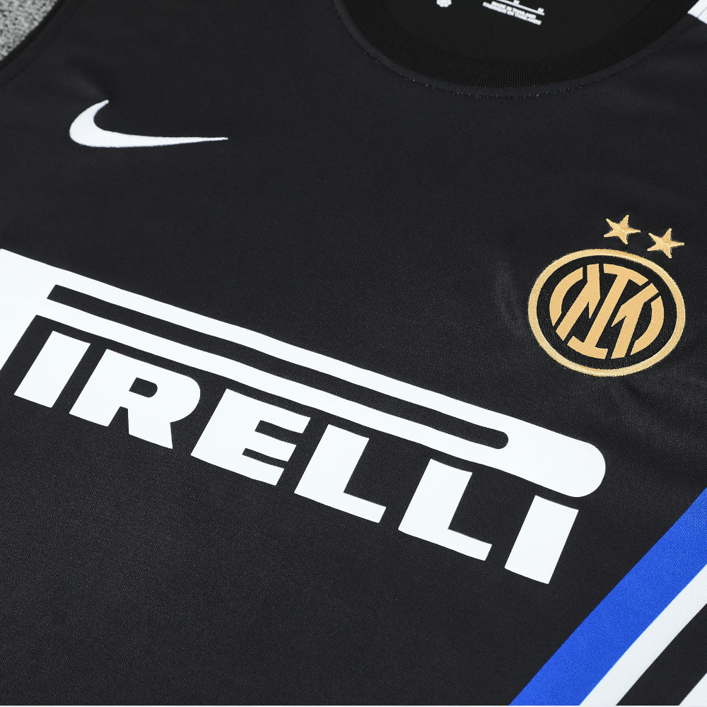 INTER MILAN 2025/26 BLACK 'OLD - SCHOOL' VEST SUMMER SET - Vest Set - False9Fits