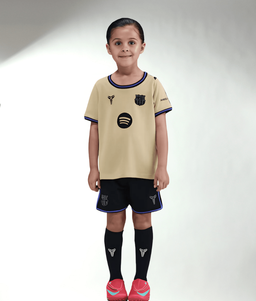 (KIDS) BARCELONA 2025/26 AWAY KIT-Shirt - False9Fits