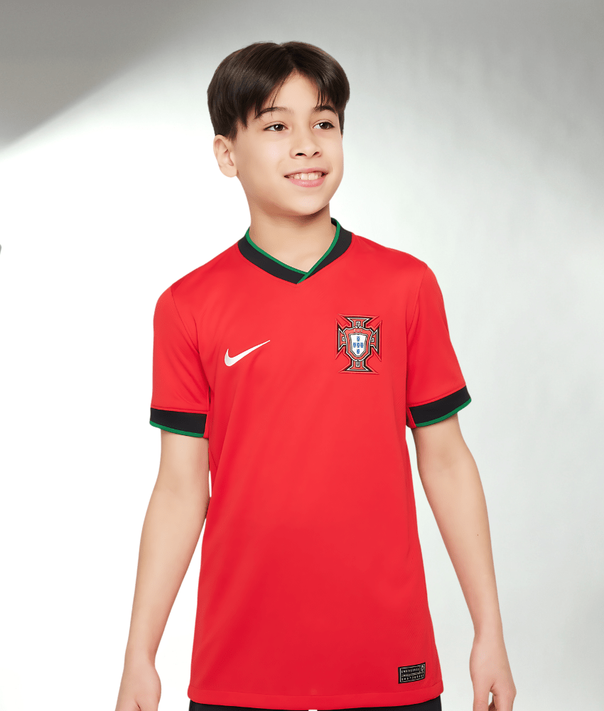 (KIDS) PORTUGAL EUROS 2024 HOME SHIRT - Kids - False9Fits