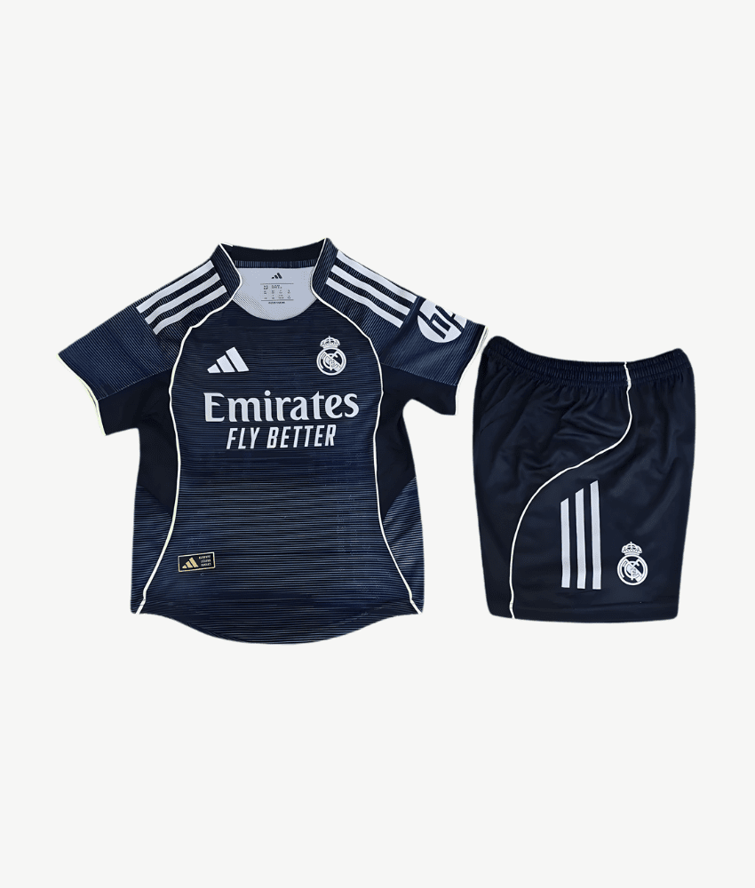 (KIDS) REAL MADRID 2025/26 AWAY KIT - Kids - False9Fits