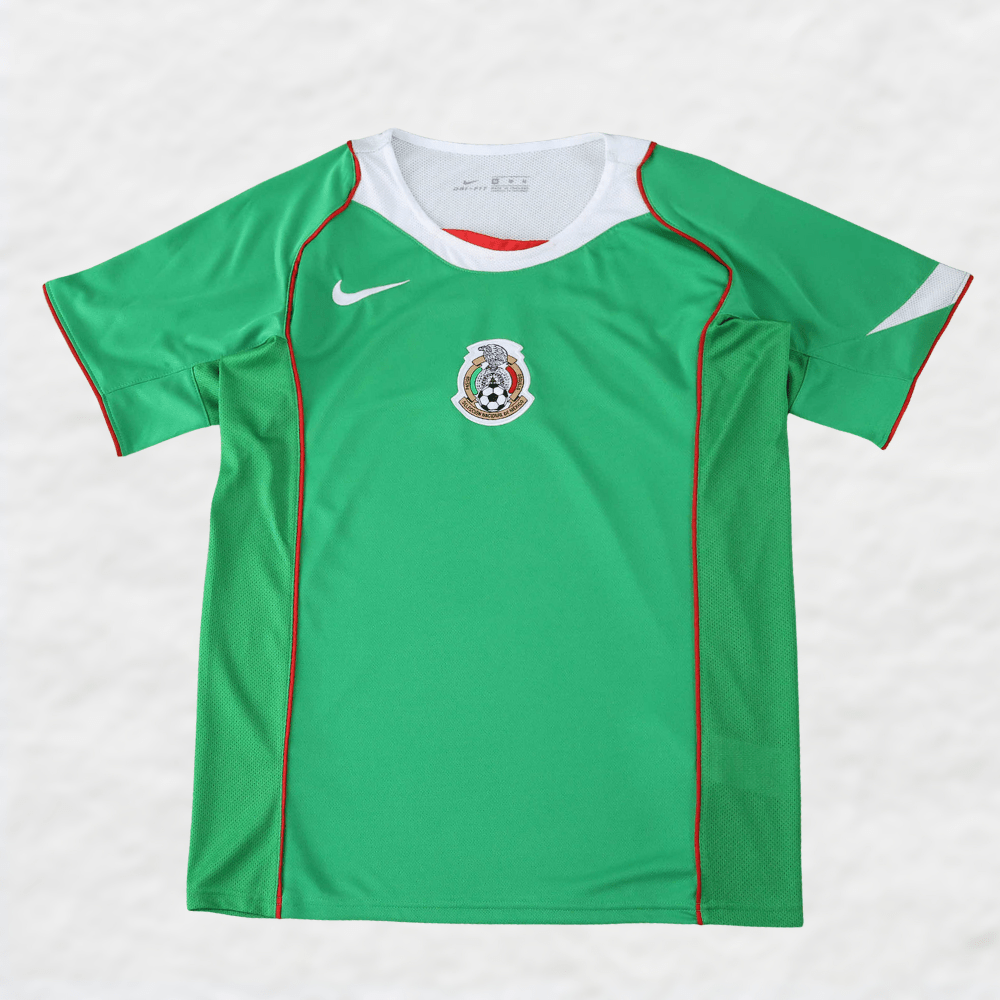 MEXICO 2004 RETRO HOME SHIRT-Shirt - False9Fits