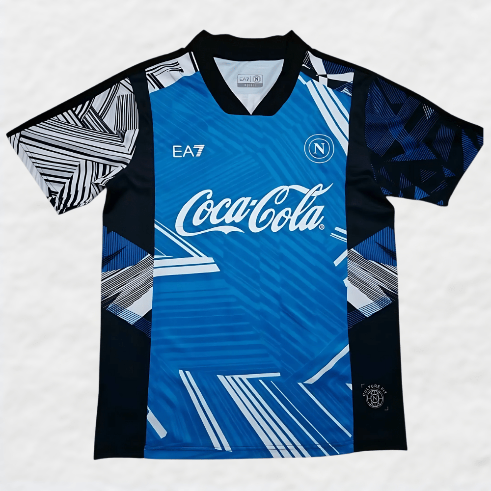NAPOLI 2024/25 'LINES' TRAINING SHIRT-Shirt - False9Fits