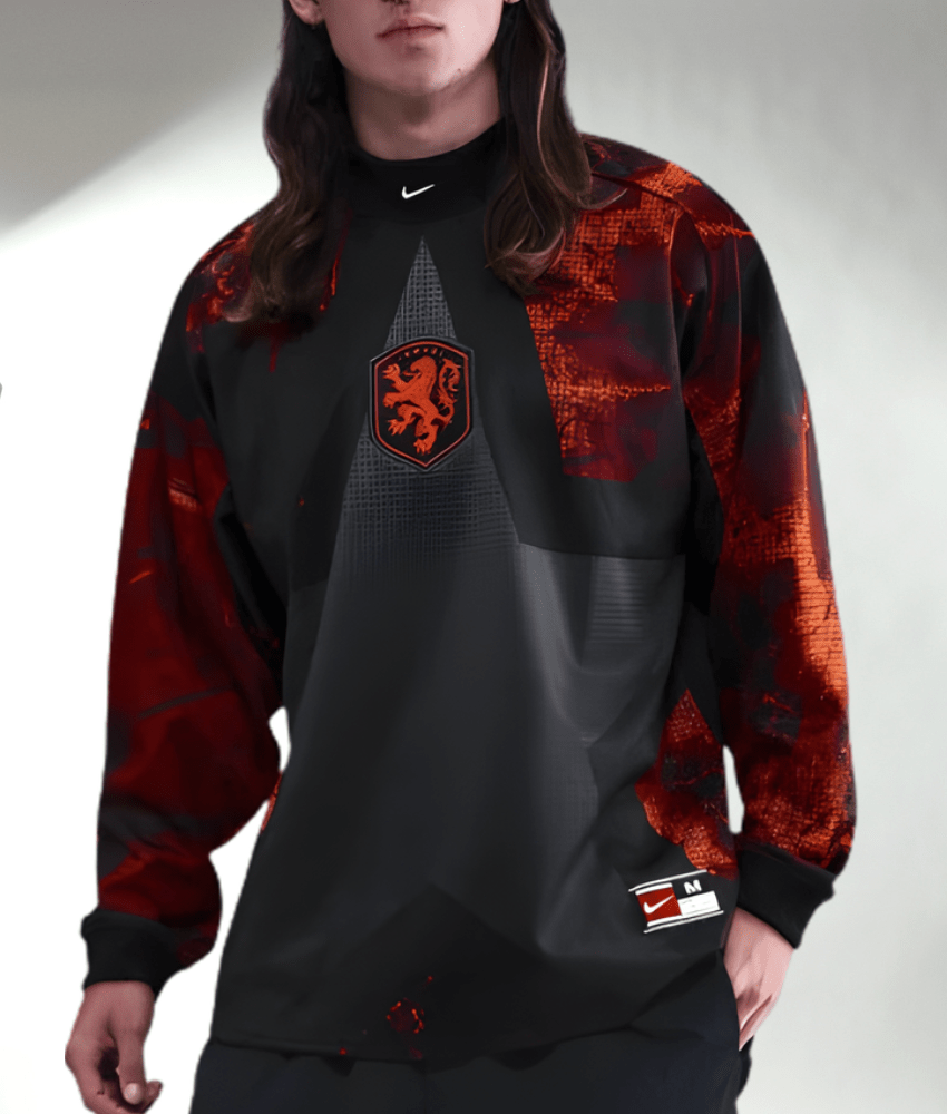 NETHERLANDS 2026 WORLD CUP LONG SLEEVE GOALKEEPER SHIRT-Shirt - False9Fits
