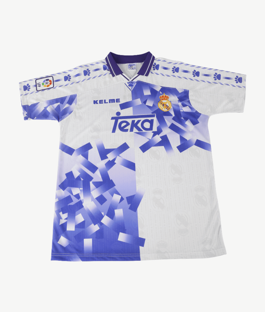 REAL MADRID 1996/97 AWAY RETRO SHIRT-Shirt - False9Fits