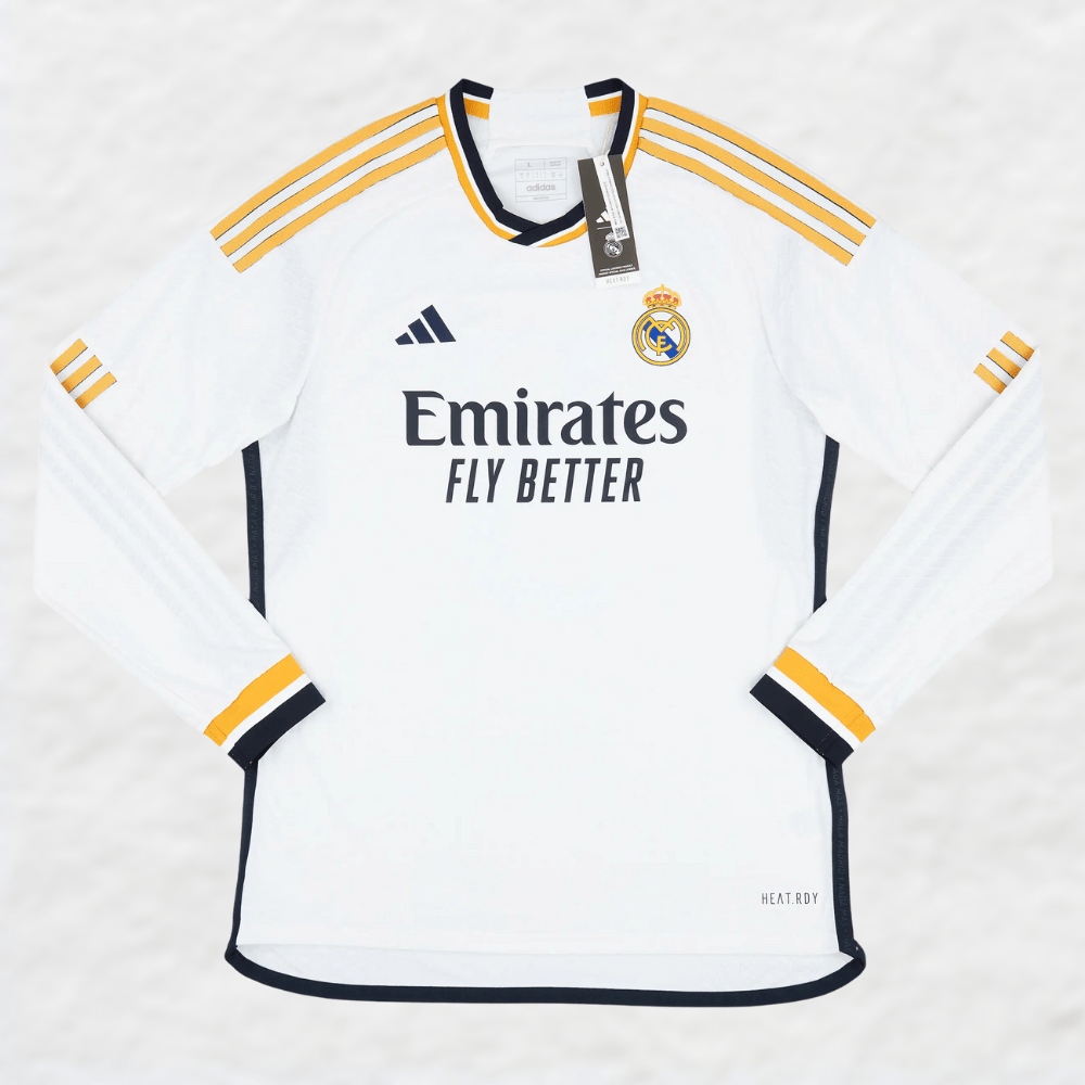 REAL MADRID 2023/24 HOME KIT LONG SLEEVE - Shirt - False9Fits