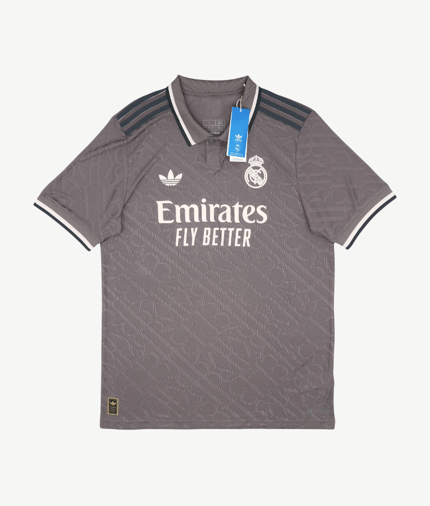 Real Madrid 24/25 Third Shirt – Trefoil Charcoal Elegance