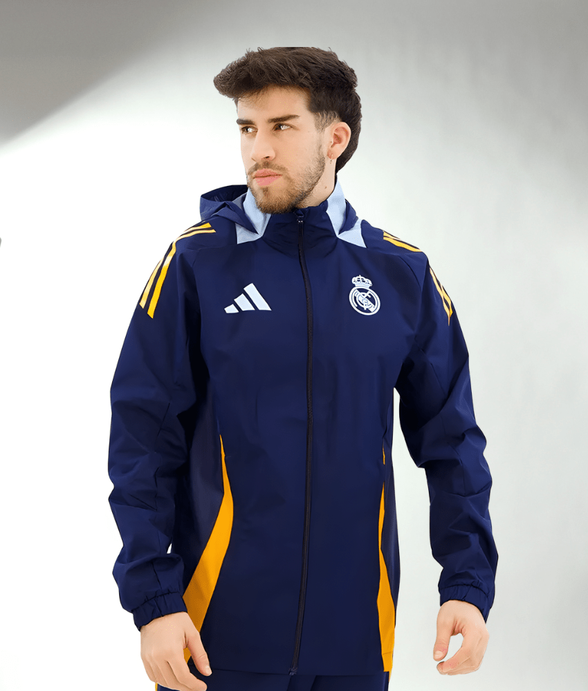 REAL MADRID 2025/26 HOODED WINDBREAKER - Tracksuit & Jackets - False9Fits