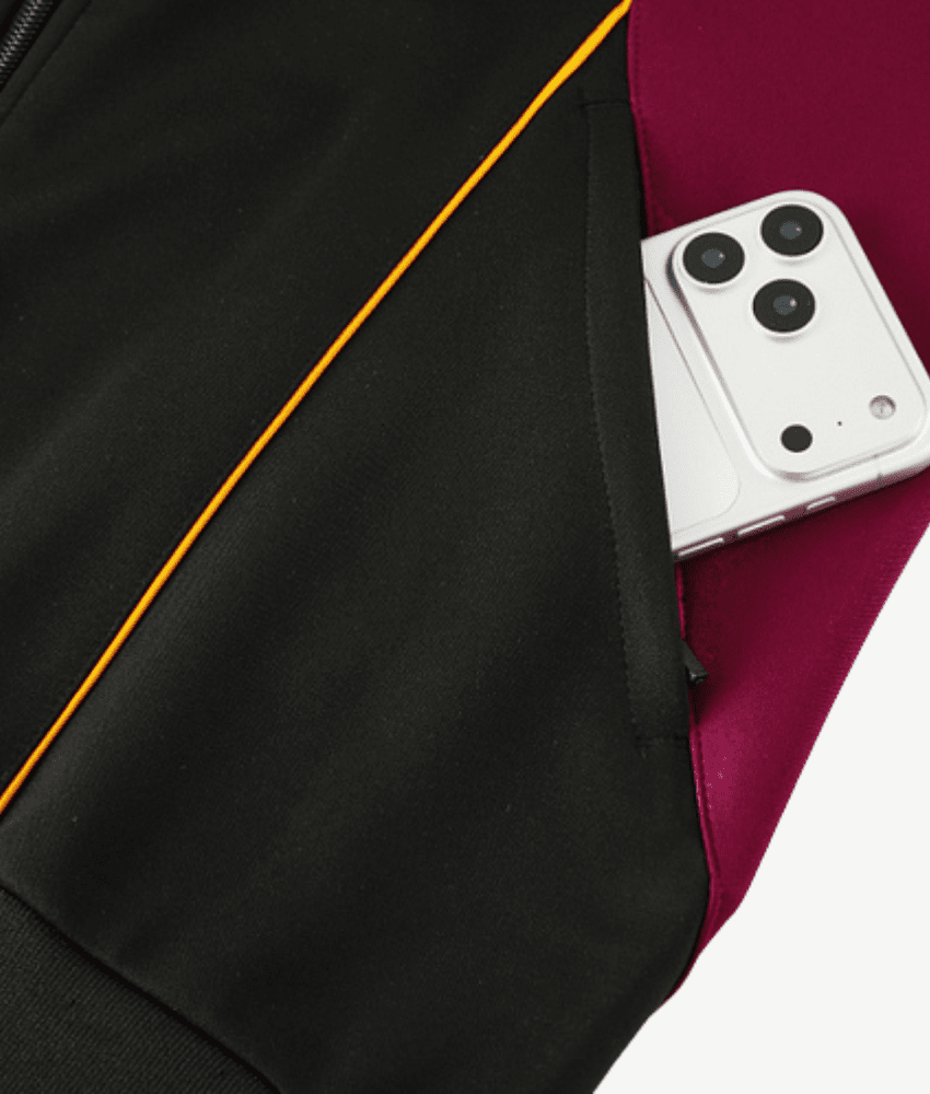 ROMA 2025/26 BLACK FULL ZIP TRACKSUIT - Tracksuit & Jackets - False9Fits