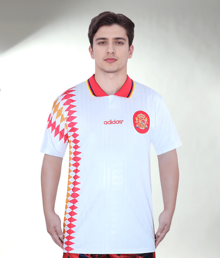 SPAIN 1994 AWAY RETRO SHIRT-Shirt - False9Fits