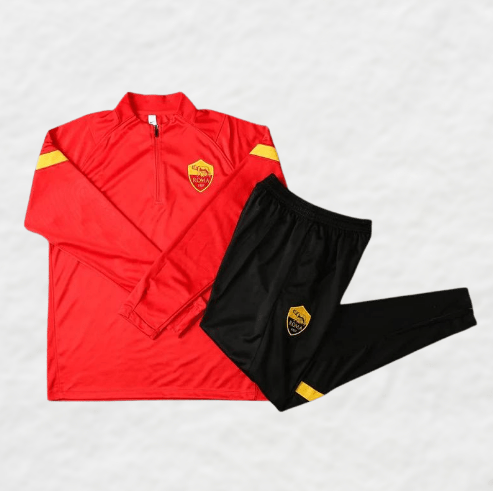 AS ROMA 2021/22 RED TRACKSUIT - Tracksuit - False9Fits