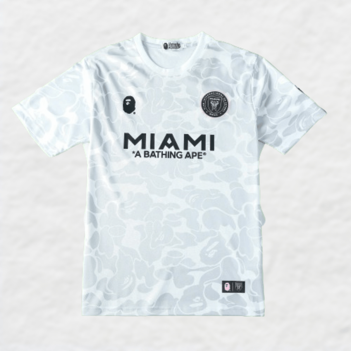 BAPE × INTER MIAMI CF CAMO TEE Size Medium | BAPE x Inter Miami CF Camo Tee White | ON HAND