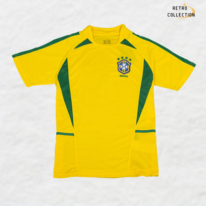 BRAZIL 2002 HOME RETRO SHIRT - Shirt - False9Fits