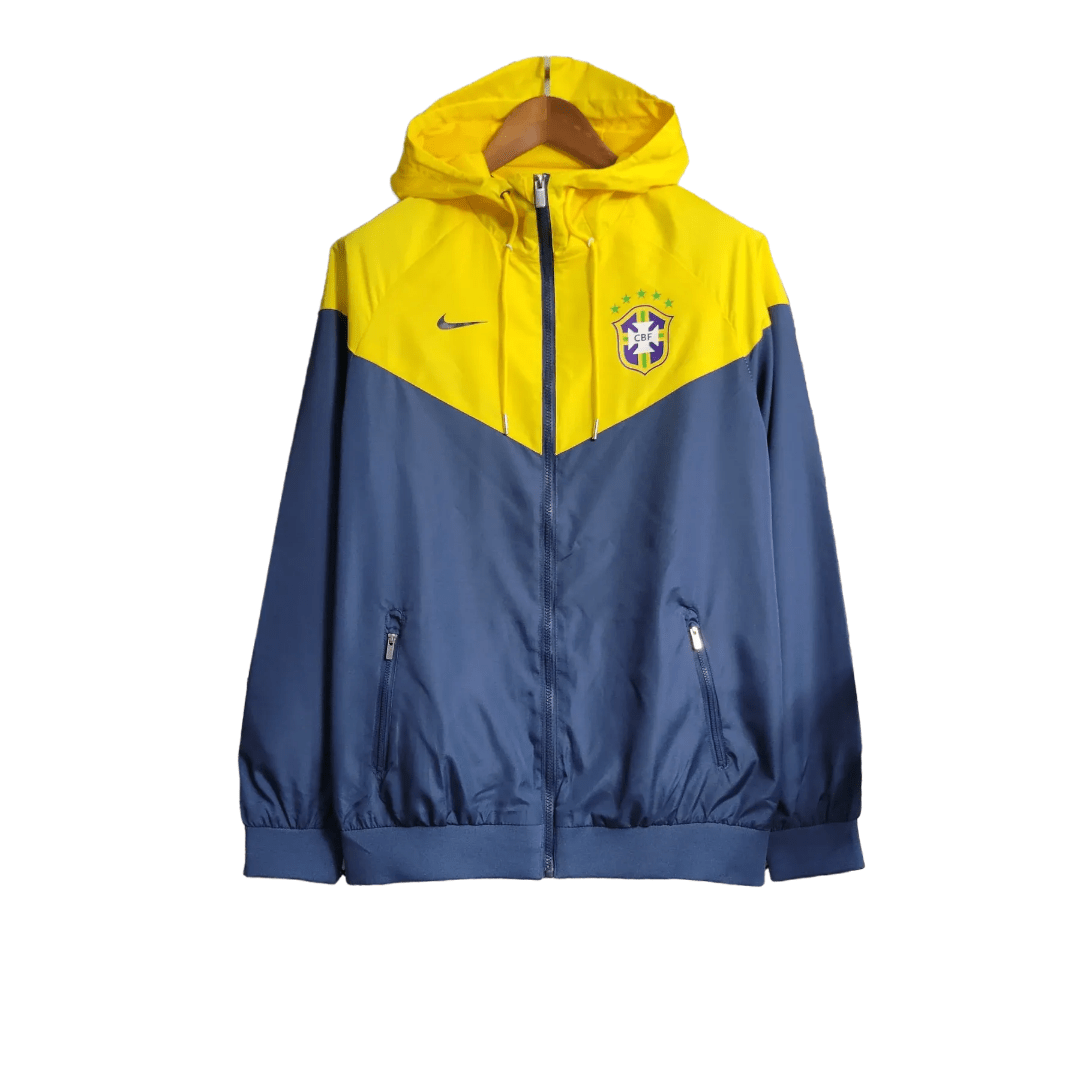 Blue and gold windbreaker best sale