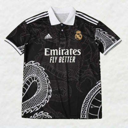 REAL MADRID 2023/24 'DRAGON' SPECIAL EDITION (BLACK) SHIRT - Shirt - False9Fits